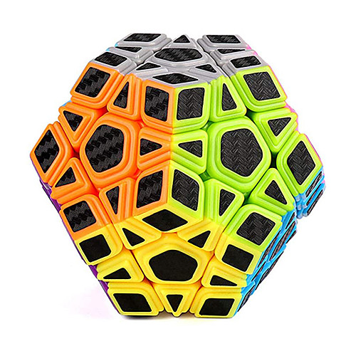 

MoYu Megaminx Speed Cube, Smooth Magic Cube, Carbon Fiber Sticker Pentagonal Dodecahedron Cube, Black