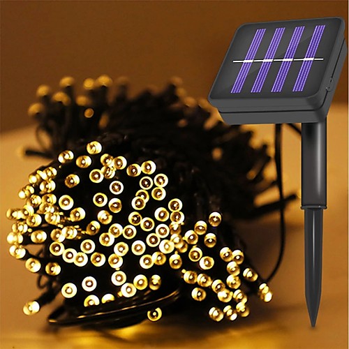 

Outdoor Solar String Light 12M 100LEDs Solar String Light Waterproof LED Fairy Light String Outdoor Garden Wedding Christmas Holiday Decoration LED Solar Garden Light