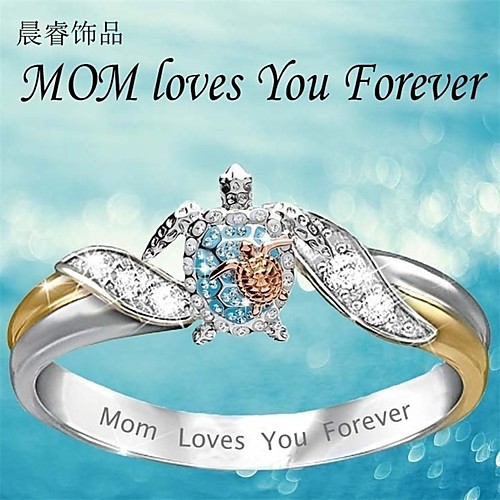

Band Ring Mixed Color Rose Gold Silver Alloy Owl Simple 6 7 8 9 10 / Women's