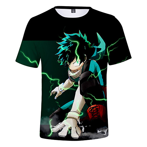 

Inspired by My Hero Academia / Boku No Hero Cosplay Cosplay Costume T-shirt Terylene Graphic Printing Harajuku Graphic T-shirt For Women's / Men's