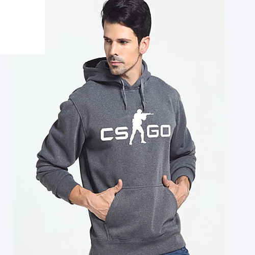 

Men's Plus Size Pullover Hoodie Sweatshirt Text Print Hooded Daily Fitness Hot Stamping Sportswear Basic Hoodies Sweatshirts Long Sleeve Blue Black Dark Gray