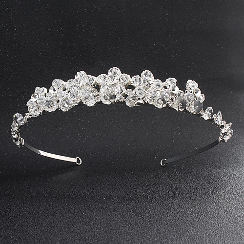 

Wedding Bridal Rhinestone / Alloy Headpiece with Crystals / Rhinestones 1 Piece Wedding / Special Occasion Headpiece