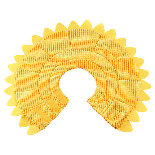 

Dog Cat Pet Cone Pet Recovery Collar Elizabeth circle Adjustable Stress Relieving Safety Anti-Bite Lick Wound Healing After Surgery Protective Walking Daisy Cotton Small Dog Yellow