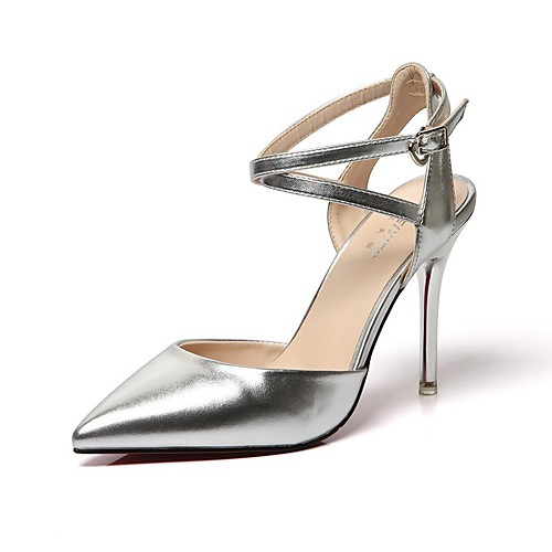 

Women's Heels Pumps PU Solid Colored Dark Brown Black Silver