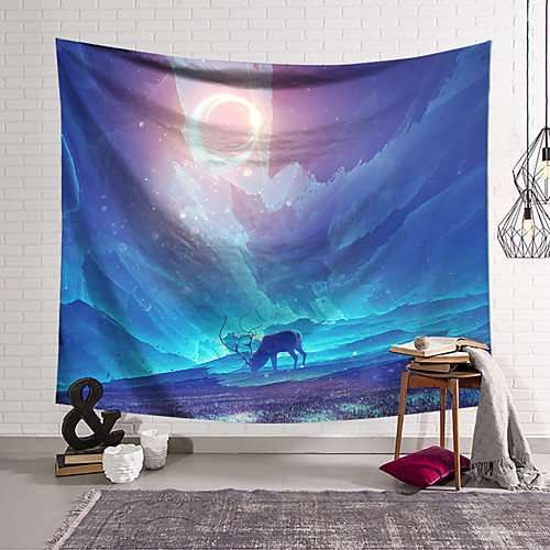 

Wall Tapestry Art Decor Blanket Curtain Hanging Home Bedroom Living Room Decoration Polyester Animal Fantasy Sun