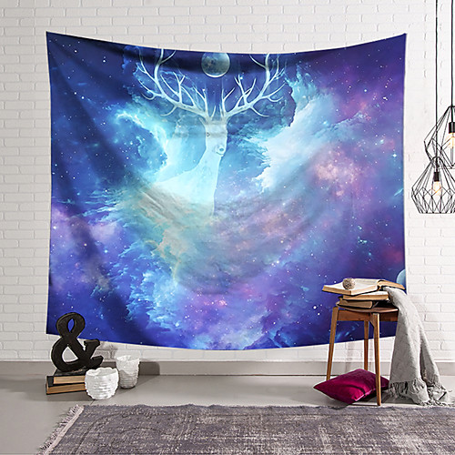

Wall Tapestry Art Decor Blanket Curtain Hanging Home Bedroom Living Room Decoration Polyester Elk