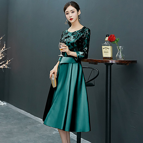 

banquet evening dress 2019 new dignified atmosphere in the long section noble and elegant ladies party dress female long sleeves