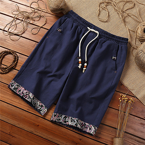 

Men's Casual / Sporty Athleisure Breathable Outdoor Sports Sport Daily Shorts Pants Plain Short Drawstring Pocket White Black Navy Blue / Summer / Elasticity