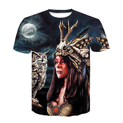

Men's T shirt 3D Print 3D Rivet Mesh Short Sleeve Casual Tops White Black Blue