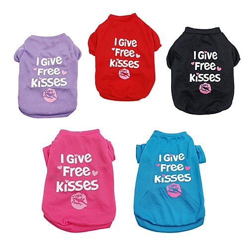 

Cat Dog Shirt / T-Shirt Cosplay Dog Clothes Puppy Clothes Dog Outfits Black Purple Red Costume for Girl and Boy Dog Cotton XS S M L