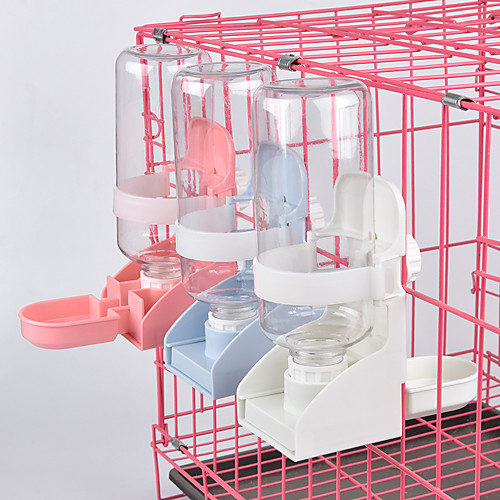 

Dog Cat Bowls & Water Bottles / Automatic Drinking Bowl / Dog Cat Bowls Plastic Durable No-Spill Solid Colored White Blue Pink Bowls & Feeding