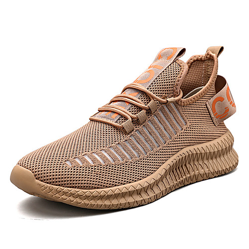 

Men's Trainers Athletic Shoes Sporty Casual Athletic Daily Tissage Volant Breathable Non-slipping Wear Proof White Black Brown Spring