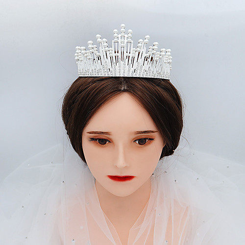 

Romantic Wedding Imitation Pearl / Rhinestone / Alloy Headpiece with Pearl 1 Piece Wedding / Special Occasion Headpiece