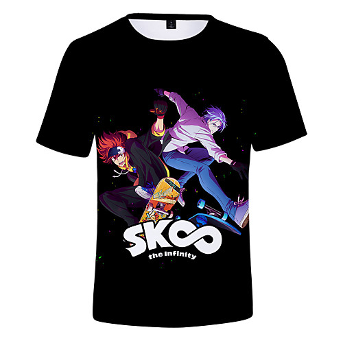 

Inspired by SK8 The Infinity Cosplay Cosplay Costume T-shirt Terylene 3D Printing Harajuku Graphic T-shirt For Women's / Men's