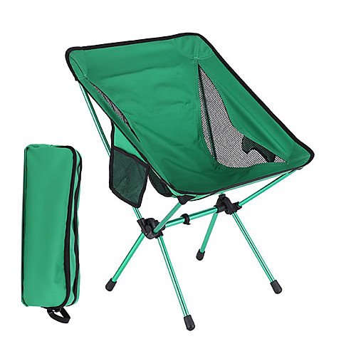 

Camping Chair with Side Pocket Portable Ultra Light (UL) Foldable Breathable Oxford Cloth Aluminum Alloy for 1 person Fishing Beach Camping Traveling Autumn / Fall Winter Green / Comfortable