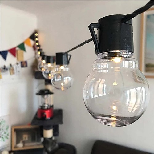 

Outdoor Solar String Light LED String Light 3.5M G50 Retro Bulb Solar Outdoor Waterproof LED String Light Christmas Wedding Flower Street Garden Decoration String Holiday Lighting Garden Light