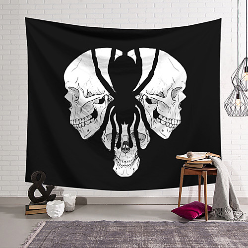 

Wall Tapestry Art Decor Blanket Curtain Hanging Home Bedroom Living Room Decoration Polyester Skull