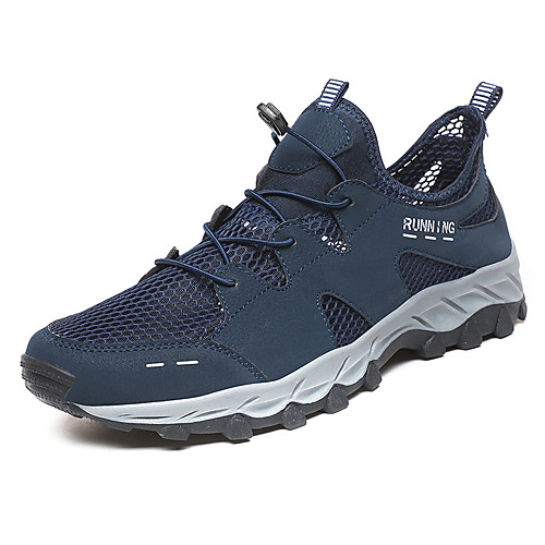 

Men's Loafers & Slip-Ons Daily Outdoor Walking Shoes Mesh Breathable Dark Grey Black Dark Blue Spring Summer
