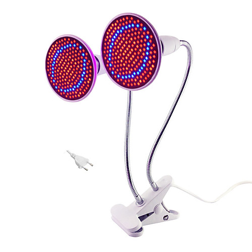 

Plant Growing Light Dual Heads Full Spectrum LED Grow Light E27 Phyto Lamp Indoor Lighting with Two Heads EU US Plug for Seedlings Flower Fitolamp Grow Tent 85-265V
