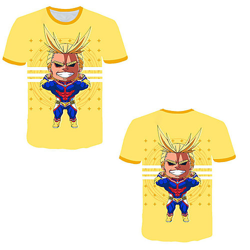 

Inspired by My Hero Academia / Boku No Hero Cosplay Cosplay Costume T-shirt Terylene Graphic Printing Harajuku Graphic T-shirt For Women's / Men's