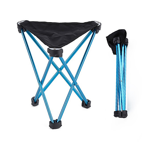 

Camping Stool Tri-Leg Stool Portable Ultra Light (UL) Foldable Comfortable Aluminum Alloy for 1 person Fishing Beach Camping Traveling Autumn / Fall Winter Blue