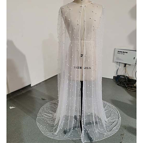 

Sleeveless Elegant & Luxurious / Bridal Polyester Wedding / Party / Evening Women's Wrap With Pearls