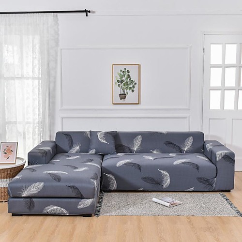 

Sofa Cover Couch Cover Dustproof Soft Stretch Sofa Slipcover Super Strechable Plant Print Cover Fit Armchair/Loveseat/Three Seater/Four Seater/L shaped sofawith One Free Pillow Case