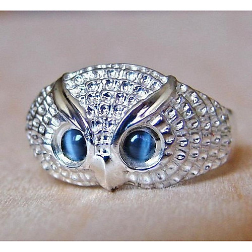 

Band Ring Classic Silver Alloy Owl Simple 1pc 6 7 8 9 10 / Women's