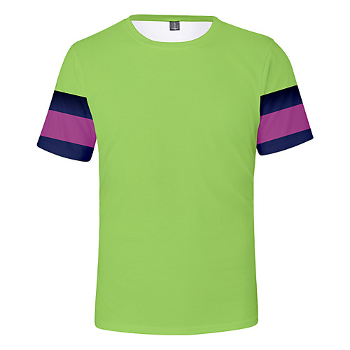 

Inspired by SK8 The Infinity Cosplay Cosplay Costume T-shirt Terylene Stripes Printing Harajuku Graphic T-shirt For Women's / Men's