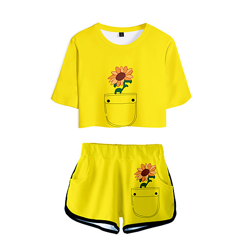 

Inspired by wonder egg priority Cosplay Cosplay Costume Outfits Terylene 3D 2 Piece Printing Harajuku Shorts For Women's / Men's