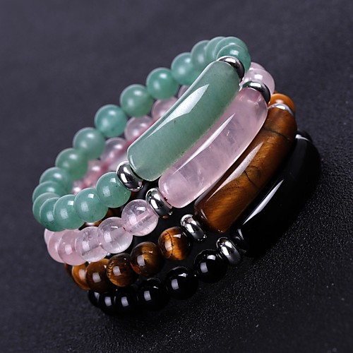 

Women's Bead Bracelet Classic Totem Series Fashion Stone Bracelet Jewelry Blue / Blushing Pink / khaki For Formal Festival