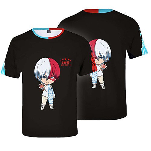 

Inspired by My Hero Academia / Boku No Hero Cosplay Cosplay Costume T-shirt Terylene Graphic Printing Harajuku Graphic T-shirt For Women's / Men's