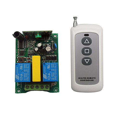 

AC220V 2CH RF wireless remote control switch / Motor up stop down /3 button remote /433mhz