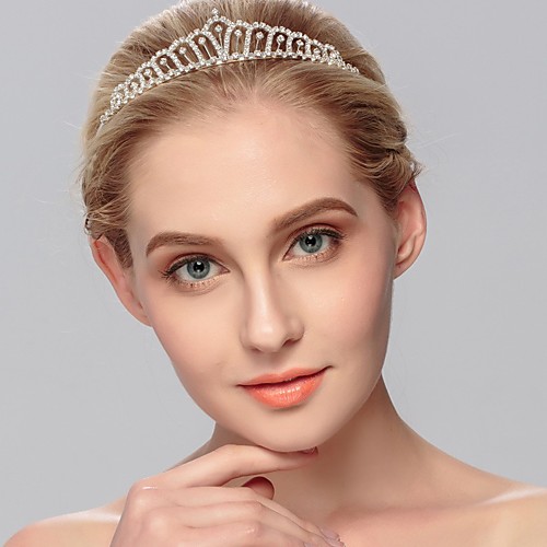 

Glitters Princess Alloy Headpiece with Glitter / Crystals 1 Piece Wedding / Special Occasion Headpiece