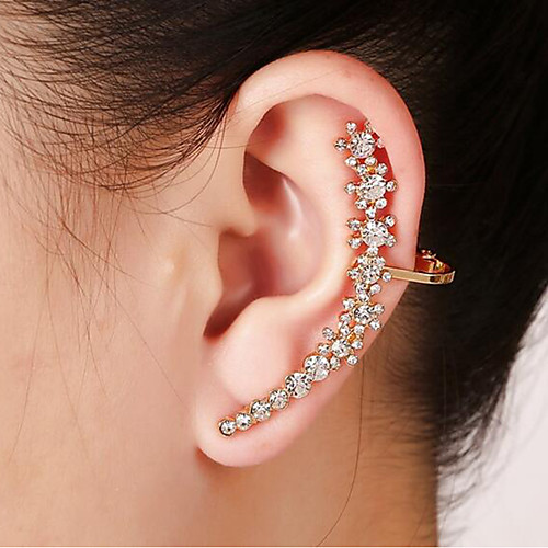 

Women's Ear Cuff Single Earring Stylish Imitation Diamond Earrings Jewelry Silver / Gold For Date Festival
