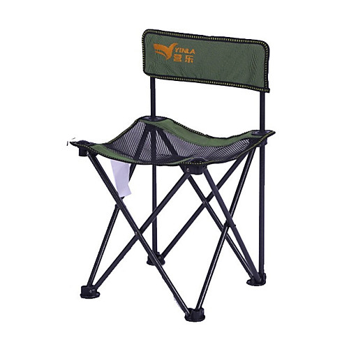 

Camping Chair Portable Ultra Light (UL) Multifunctional Foldable Aluminum Alloy for 1 person Fishing Beach Camping Traveling Autumn / Fall Winter Khaki Green / Breathable / Comfortable