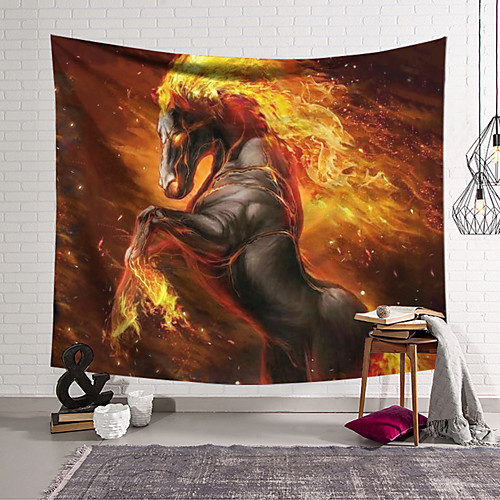 

Wall Tapestry Art Decor Blanket Curtain Hanging Home Bedroom Living Room Decoration Polyester Horse