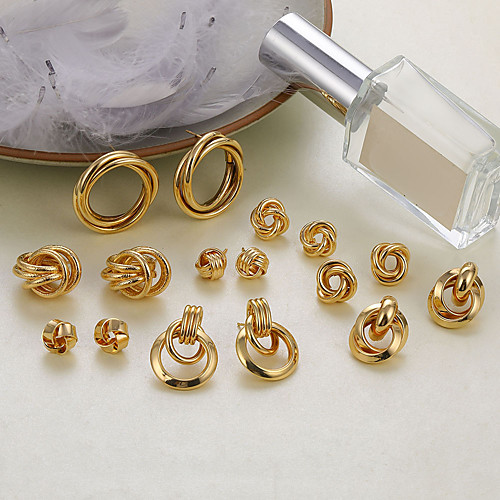 

multi-style earrings love fashion gold-plated alloy shell acrylic earrings