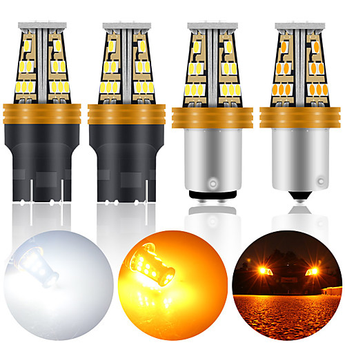 

2PC P21W Led BA15S BAU15S 1156 T20 7440 7443 Bulb 1157 BAY15D P21/5W LED Car Turn Signal Lights Reverse Brake Light 3030SMD 12V