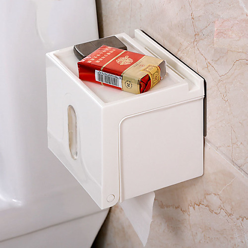 

Square Waterproof Toilet Tissue Box Shelf,SEBSPCABS Material Simple Style Shelf