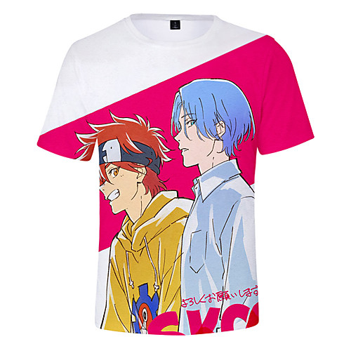 

Inspired by SK8 The Infinity Cosplay Cosplay Costume T-shirt Terylene 3D Printing Harajuku Graphic T-shirt For Women's / Men's