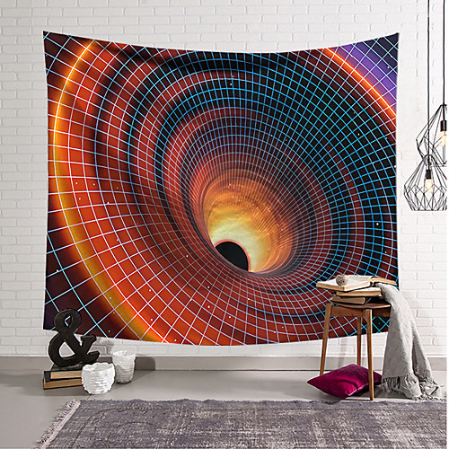 

3D Wall Tapestry Art Decor Blanket Curtain Hanging Home Bedroom Living Room Decoration Polyester Lattice