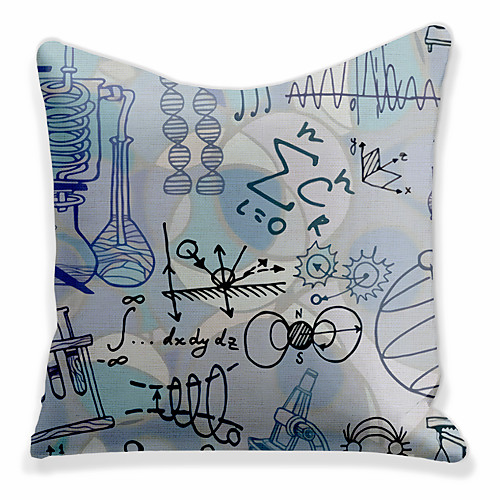 

Double Side 1 Pc Cushion Cover Print 45x45cm Faux Linen for Sofa Bedroom Imagine