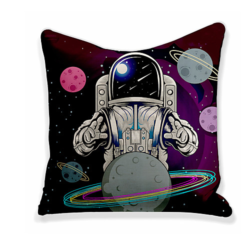 

Cushion Cover 1PC Faux Linen Soft Print Square Throw Pillow Cover Cushion Case Pillowcase for Sofa Bedroom 45 x 45 cm (18 x 18 Inch) Superior Quality Mashine Washable