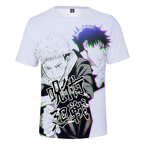 

Inspired by Jujutsu Kaisen Yuji Itadori Cosplay Costume T-shirt Terylene 3D Printing Harajuku Graphic T-shirt For Women's / Men's