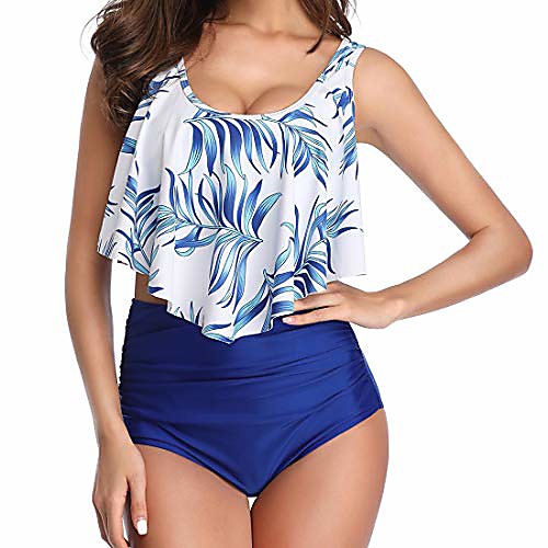 

Women's Tankini Swimsuit Solid Color Geometic Orange-rose Pink-rose Pink-green leaves Pink Flower-Army Green Red-black and white dots Swimwear Bathing Suits New / Padded Bras