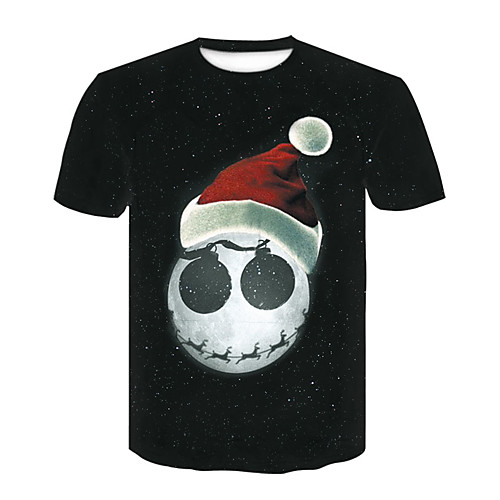 

Men's T shirt 3D Print 3D Rivet Mesh Short Sleeve Casual Tops White Black Red