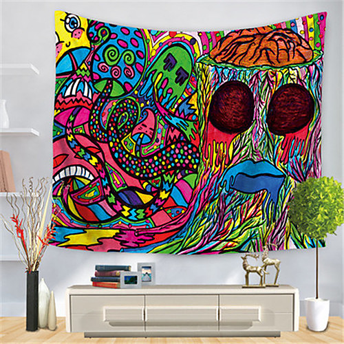 

Psychedelic Abstract Wall Tapestry Art Decor Blanket Curtain Hanging Home Bedroom Living Room Decoration Polyester Hippie