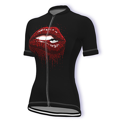 

21Grams Women's Short Sleeve Cycling Jersey Summer Spandex Polyester Black Bike Jersey Top Mountain Bike MTB Road Bike Cycling Quick Dry Moisture Wicking Breathable Sports Clothing Apparel / Stretchy