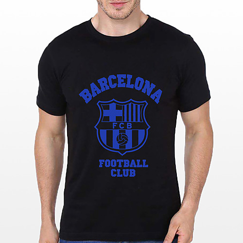 

Men's Unisex Tee T shirt Hot Stamping Graphic Prints Logo Letter Plus Size Print Short Sleeve Casual Tops Cotton Basic Designer Big and Tall Black